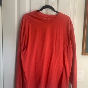 Carhartt Men's Vibrant Red Long Sleeve Tee